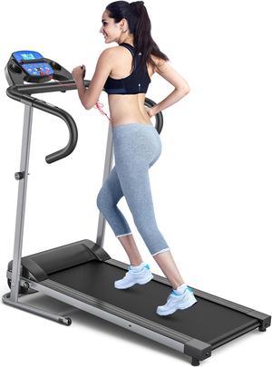 Goplus 1100W Folding Treadmill Electric Support Motorized Power Running Fitness Machine