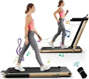 2.25HP 2 in 1 Treadmill W/APP Bluetooth Speaker Remote Control