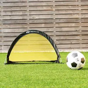 Set of 2 Portable Pop-Up Soccer Goals 6' 4' 2.5' for Backyard w bag and 2 stakes