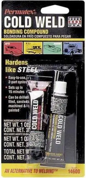 PERMATEX 1 Oz. Cold Weld Bonding Compound Epoxy 14600