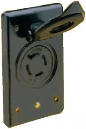 Marinco 2018BR-MB 12/24V Receptacle w/Flip Lid