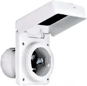 HUBBELL WIRING DEVICE-KELLEMS HBL503NM Flanged Locking Inlet, Non-NEMA, 50 A,
