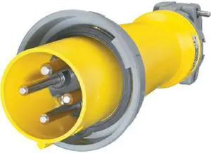 HUBBELL M4100P12 Pin and Sleeve Plug,3P,4W,100A,250V HUBBELL M4100P12 Pin and Sleeve Plug,3P,4W,100A,250V