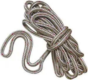 New England Ropes 50591600015 DOCKLINE DB 1/2 X 15FT WHT/GOL