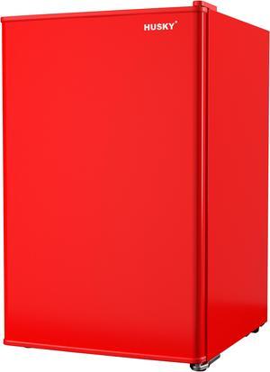 Husky  Large Solid Door 2.3-cu ft Mini Fridge (Red)