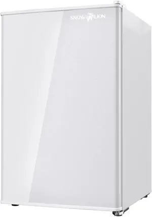 Snowlion 65L / 2.3 Cu Ft Under-Counter Mini Fridge  Solid Door, Freestanding, White