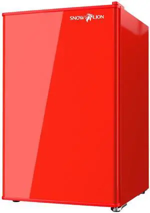 Snowlion 65L / 2.3 Cu Ft Under-Counter Mini Fridge Solid Door, Freestanding, Red