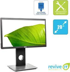 Dell P2018H 20" Widescreen 1600x900 16:9 LED Backlit LCD Monitor VGA HDMI DisplayPort Grade B