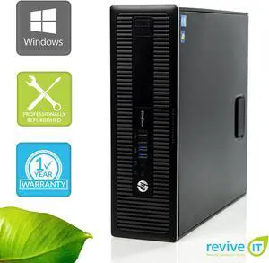 Refurbished: HP EliteDesk 800 G1 SFF i5-4570 3.20GHz 8GB 512GB SSD