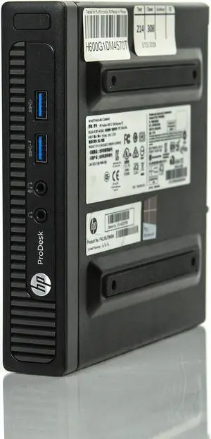 HP ProDesk 600 G1 Desktop Mini  i5-4570T 2.70GHz 8GB 256GB SSD Win 10 Pro 1 Yr Wty