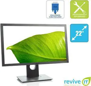 Dell P2211H 22" Widescreen Full HD 1920x1080 16:9 LED Backlit LCD Monitor DVI VGA Grade B