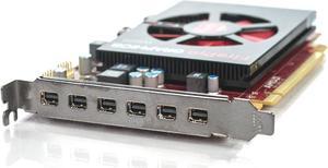Dell ATI AMD FirePro W600 2GB GDDR5 6 Mini DisplayPort PCI-E Video Card 7M60C