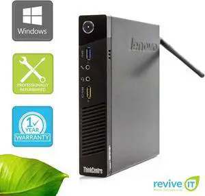 Lenovo ThinkCentre M93p Tiny WiFi i5-4570T 2.90GHz 8GB 256GB SSD Win 10 Pro 1 Yr Wty