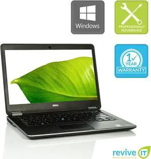 Dell Latitude E7440 Laptop  i7 Dual-Core 8GB 256GB SSD Win 10 Pro B v.WCA
