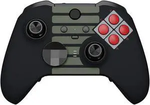 Classic NES Style Faceplate Cover, Soft Touch Front Housing Shell Case Replacement Kit for Xbox One Elite Series 2, Xbox Elite 2 Core Controller Model 1797 - Accent Rings Included @ Classic NES Style Faceplate Cover, Soft Touch Front Housing Shell Case Replacement Kit for Xbox One Elite Series 2, Xbox Elite 2 Core Controller Model 1797 - Accent Rings Included @