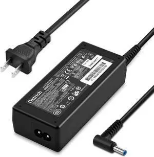 Laptop Charger for HP Smart Blue Tip Compatible Pavilion x360 Envy 13 15 17 X360 Elitebook 830 840 850 G3 G4 G5 G6 Probook 450 G5 640 650 G2 Chromebook Stream Spectre and More AC Adapter Power Supply
