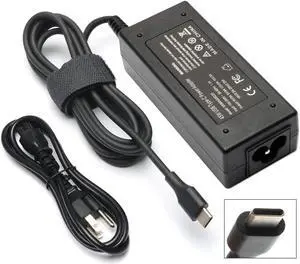 New 45W USB/Type C Charger Ac Adapter for HP Chromebook 14 14A G5 14-ca061dx 14-ca020nr 14-ca060nr X360 14-CA000 11-AE000 14-ca051wm 14-ca052wm 14-ca091wm 11-ae051wm 11-ae001tu; Spectre x360 13-v111dx