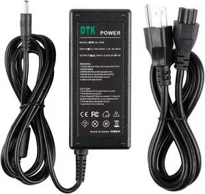 DTK 19V 3.42A 65W Laptop Charger Notebook Ac Adapter Power Supply for Acer A13-045n2a PA-1650-80 PA-1450-26 Power Cord Note:Connector Size: 3.0x1.1MM (NOT fit 5.5X1.7MM)