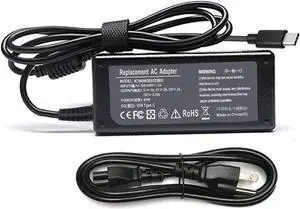 65W 45W USB C Charger for Dell Chromebook 3100 5190 3400 Latitude 7410 7310 9410 7389 7370 7275 7285 5285 5290 2in1 XPS 13 9350 9365 9310 9370 9380 7390 LA45NM150 LA65NM170 2YKOF Laptop Type C