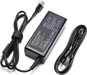 65W USB C Laptop Charger for Lenovo Thinkpad/Yoga/Chromebook for Dell Latitude 5000 5420 e5430 7420 2in1 Chromebook 3100 for HP Spectre x360, Envy, Chromebook, Elitebook x360, Elite x2