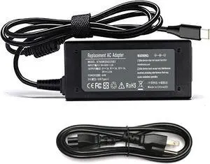 USB-C Laptop Charger 45W for Lenovo Chromebook 100e 300e 500e c330 s340 c340 ThinkPad T480 T490 T580 T580S T590 X280 E480 E495 E580 E595 P52S X1 Carbon Yoga C740 C940 720 730 910 920 13 ADLX65YDC2A