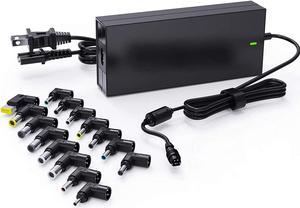 90W Universal Portable Laptop Charger 15-20V with Multi Tips for HP Dell Asus Lenovo Acer LG JBL IBM Samsung Toshiba Sony Fujitsu Gateway Notebook Ultrabook Power Adapter (Automatic Voltage, 15 Tips)