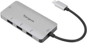 Targus USB-C Multi-Port Hub with 4X USB-A Ports, 10G, Gray (ACH227USZ)
