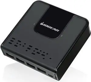 IOGEAR 4x2 USB 3.0 Peripheral Sharing Switch - Share 4 USB Devices Between 2 Computers - LED Indicators - Cables n Remote Included - PC - MAC - Printer - Scanner - Mouse/Keyboard and More - GUS432