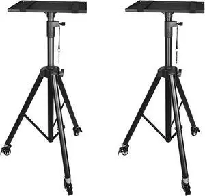Gadpiparty Projector Mounts Projector Laptop Stand, Multifunctional DJ Racks Stand, Adjustable Height Tripod, Foldable Notebook Computer Stand, Black Mounts (Color : B)