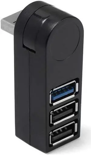 USB Hub 1pc High Speed USB 2.0/3.0 HUB Multi USB Splitter 4 Port Expander Multiple USB Expander Computer Accessories for Laptop PC (Color : Black) (Black)