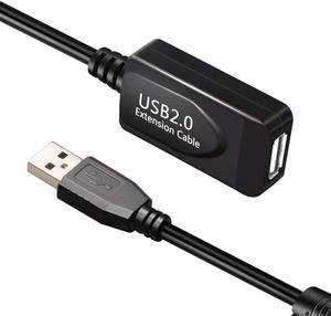 USB 2.0 Extension Cable 30Ft,USB 2.0 Extender Cord Type A Male to A Female for Printer, Keyboard, Game Console,Loudspeaker, scanners, Security Camera and More (30Ft/10M)