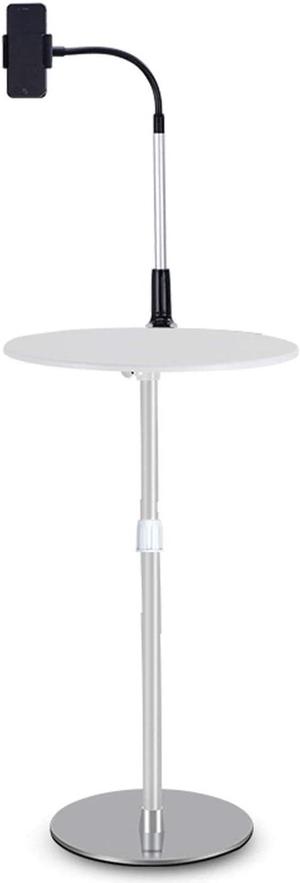 Hong Yi Fei-Shop Projector Mount Projector Laptop Floor Stand - Holder for Projector, Tablet Holder Mount with Adjustable Height and Gooseneck Phone Holder Ceiling Wall Projectors (Color : White)