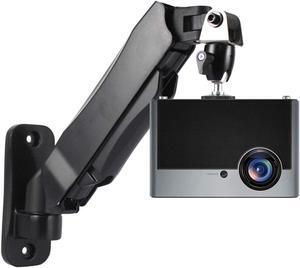 Projector Tripod Stand Black Projector Mount Stand, Height Adjustable Single Arm Mount, Wall Projector Mount Bracket for Home and Office Projector Projector Stand
