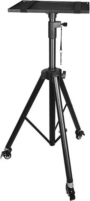 Gadpiparty Projector Mounts Projector Laptop Stand, Multifunctional DJ Racks Stand, Adjustable Height Tripod, Foldable Notebook Computer Stand, Black Mounts (Color : A)