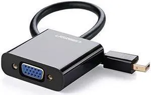 UGREEN Mini DP to VGA Converter Mini DisplayPort Male (Thunderbolt) to VGA Female Gold Plated Adapter for MacBook, MacBook Air, MacBook Pro, Mac Pro, iMac, Mac mini and more