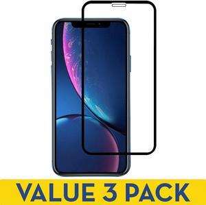 3-Pack Full Coverage Premium 2.5D Round Edge HD Tempered Glass Screen Protector for iPhone 11 / iPhone XR