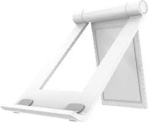 Adjustable Desktop Folding Stand for Cell Phone and Tablet - White Adjustable Desktop Folding Stand for Cell Phone and Tablet - White
