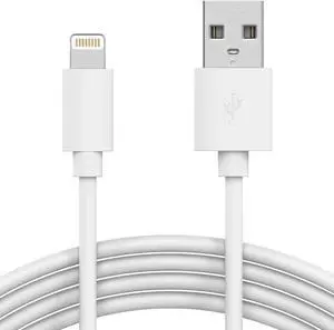 5 Ft. Lightning to USB-A Charging and Sync Cable - White
