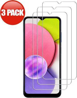 3-Pack Premium HD Tempered Glass Screen Protector for Samsung Galaxy A03s