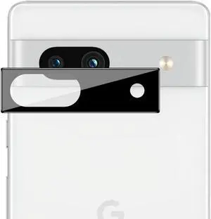 HD Tempered Glass Camera Lens Protector for Google Pixel 7a - Black