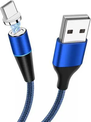 Magnetic Nylon Braided USB-A to USB-C (Type-C) Charge & Sync Cable