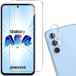 Tempered Glass Screen Protector + Camera Lens Protector for Samsung Galaxy A54 5G