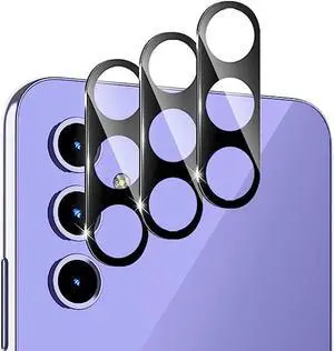 3-Pack HD Tempered Glass Camera Lens Protector for Samsung Galaxy A14 5G - Black