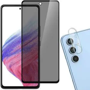 Privacy Tempered Glass Screen Protector + Camera Lens Protector for Samsung Galaxy A54 5G