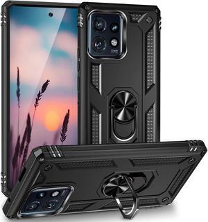Military Grade Hybrid Case with Ring Grip for Motorola Moto G Power 5G 2023 - Black