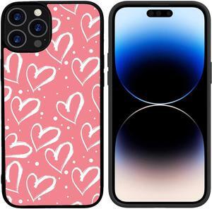 Sublimation Print Design Case for iPhone 14 Pro Max - Pink Hearts