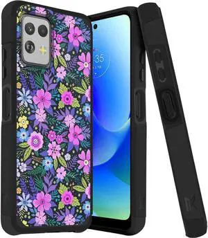 Shockproof Air Cushion Hybrid Case for Motorola Moto G Power 5G 2023 - Mystical Floral Bloom