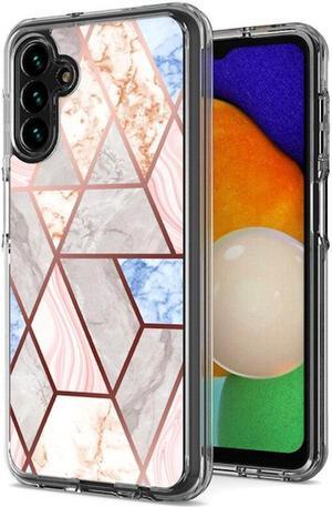 Marble Series Dual Layer Designer Case for Samsung Galaxy A14 5G - Pink Grey