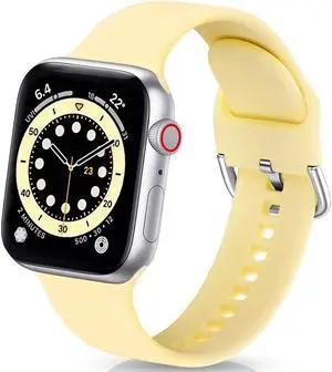 Comfy Sport Band Watch Strap for Apple Watch 49mm / 45mm / 44mm / 42mm - Yellow
