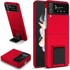 Slim Protective Cover with Kickstand for Samsung Galaxy Z Flip 4 - Red